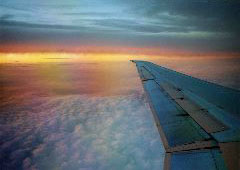 Roger Kipp: Dusk at 30,000 feet