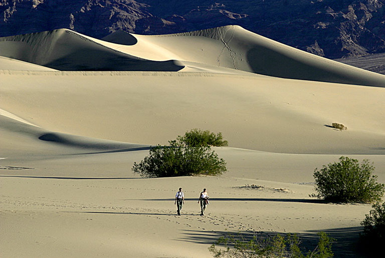 Gene Lambert: Death Valley Dune With People