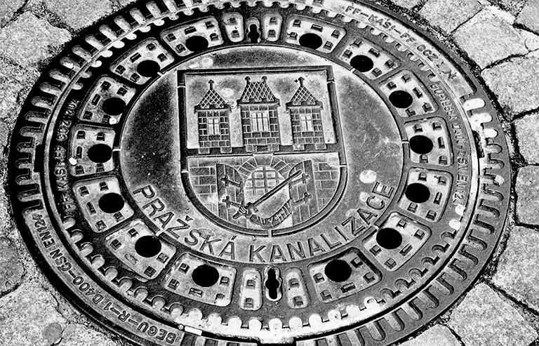 Jerry Chatow: Prague Sewer Cover