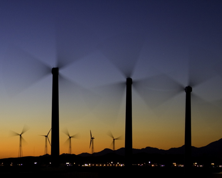 Stuart Lynn: Windmills At Sunrise 1